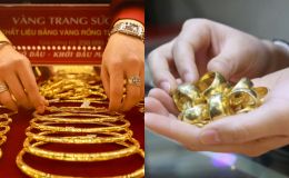 Giá vàng chốt phiên 16/4: Thế giới tăng, vàng SJC, nhẫn 9999 giảm sâu, tiềm ẩn rủi ro thua lỗ