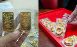 Giá vàng hôm nay (tối 16/4): Vàng SJC, nhẫn 9999 giảm nhanh, thế giới neo cao, người mua chịu mức lỗ lớn sau 2 ngày