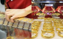 Giá vàng hôm nay (trưa 17/4): Vàng SJC, nhẫn 9999 đồng loạt giảm, chênh lệch giá vàng thế giới nới rộng