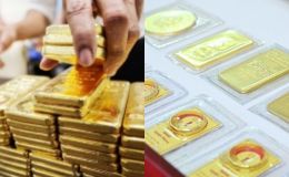 Giá vàng hôm nay (trưa 17/4) tiếp tục đi xuống: SJC, vàng nhẫn mất mốc, diễn biến trong một tháng hé lộ điều gì?