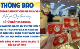 Giá vàng hôm nay 20/4: SJC dừng giao dịch mua vàng online, vàng miếng - vàng nhẫn đồng loạt giảm sâu