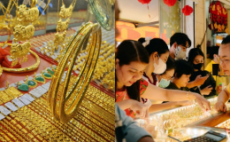 Giá vàng hôm nay 22/4: Bảng giá vàng miếng SJC vàng nhẫn 9999 lại 'hụt sâu', giá cả rời xa vùng đỉnh