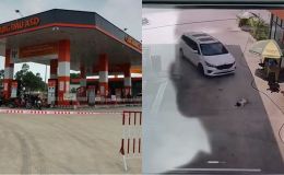 Trích xuất camera vụ bé gái 2 tuổi bị ô tô cán khi nằm chơi ở cây xăng, lời khai ban đầu của tài xế