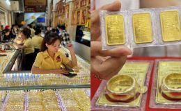 Giá vàng hôm nay (chốt phiên 24/4): Vàng SJC, nhẫn 9999 mất đến 1,2 triệu, chưa có dấu hiệu dừng lại 