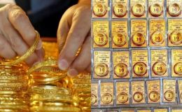 Giá vàng hôm nay (chiều 24/4): Vàng SJC, nhẫn 9999, DOJI, PNJ giảm 500.000 đồng, thế giới biến động bất thường 