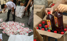 Đột nhập xưởng làm nước mắm, bột ngọt giả: 5 đối tượng sản xuất gần 1 tấn hàng trong 1 căn nhà