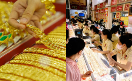 Giá vàng hôm nay tối 24/4: Bảng giá nhẫn 9999 giảm rõ rệt hơn vàng miếng SJC, thị trường còn dao động mạnh