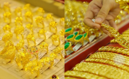 Giá vàng hôm nay 25/4: Bảng giá vàng miếng SJC vàng nhẫn 9999 cùng 'đuối sức', dự báo tăng thêm ngày cuối tuần