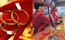 Giá vàng hôm nay 26/4: Bảng giá vàng nhẫn tiếp tục 'lao dốc' nhanh hơn vàng miếng SJC, độ chênh các phân khúc thu hẹp