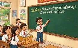 Từ dài nhất trong tiếng Việt có mấy chữ cái? 