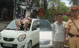 Hà Nội: Bất ngờ quan hệ 2 người trong vụ nằm trên nóc capo xe đang chạy, hé lộ nguồn cơn mâu thuẫn