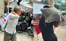 Mức đền bù đất dự án Olympic ở Hà Nội, người dân mang bảo tải đến đựng tiền mang về