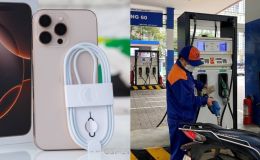 Bảng giá xăng dầu hôm nay chiều 1/5: Xăng dầu vẫn đồng loạt lao dốc so với đỉnh, xăng RON 95 rẻ, ịPhone 16 có đắt?