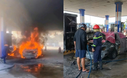 Hé lộ danh tính tài xế và nạn nhân vụ cháy ô tô ở cây xăng Đà Nẵng, người mẹ gào khóc cầu xin cứu con