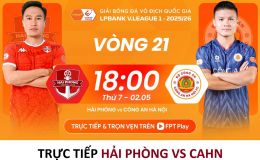 Trực tiếp bóng đá Hải Phòng vs CAHN - Vòng 21 V.League 2025/26: Đình Bắc định đoạt trận đấu