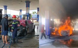 Vụ cháy ô tô ở cây xăng tại Đà Nẵng: Lý do tài xế không mở cửa cứu người, chi tiết khiến nhiều người thấy vô lý