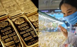 Giá vàng hôm nay 4/5: Vàng SJC, nhẫn 9999 neo đỉnh, chênh lệch với vàng thế giới hơn 19 triệu/lượng