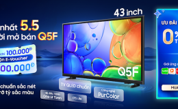 Samsung giới thiệu deal độc quyền TV QLED Q5F chuẩn sắc nét, rực rỡ sắc màu nhân ngày sale đôi 5.5