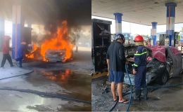 Vụ cháy ô tô Đà Nẵng: Tài xế khai hoảng loạn nên không mở cửa cứu 2 thiếu niên, có phạm tội không?
