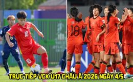 Trực tiếp VCK U17 châu Á 2026 hôm nay 4/5 - Link xem trực tiếp U17 Việt Nam vs U17 Trung Quốc