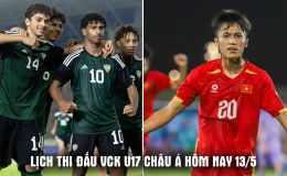 Lịch thi đấu VCK U17 châu Á 2026 mới nhất hôm nay 13/5 - Lịch trực tiếp U17 Việt Nam vs U17 UAE