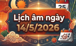 Xem lịch âm ngày 14/5/2026: Cân nhắc kỹ khi làm các việc lớn? Chi tiết giờ tốt trong hôm nay?