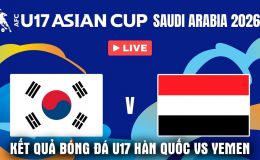 Kết quả, tỷ số U17 Hàn Quốc vs U17 Yemen - VCK U17 châu Á 2026: ĐT Việt Nam được tiếp sức tới World Cup