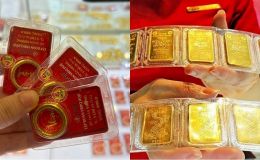 Giá vàng hôm nay 13/5: Vàng SJC và vàng nhẫn bật tăng mạnh, vàng thế giới vượt mốc quan trọng