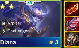 ĐTCL mùa 17: Đội hình Diana reroll bất tử đang làm mưa làm gió tại bản cập nhật 17.3