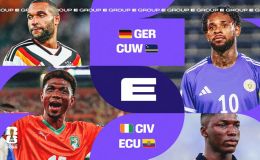 Lịch thi đấu bảng E - World Cup 2026: Đức rộng cửa giành ngôi đầu, Bờ Biển Ngà và Ecuador đại chiến