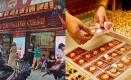 Giá vàng hôm nay (chiều 30/5): Vàng SJC, nhẫn 9999 leo lên vùng cao mới, dân ồ ạt xếp hàng gom vàng từ sớm