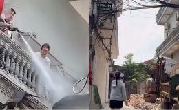 Phát hiện chi tiết đáng chú ý nghi là nguồn cơn vụ xịt nước vào thợ xây nhà sát vách ở Hà Nội