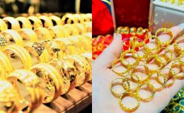 Giá vàng hôm nay (chiều 5/6): Vàng SJC, nhẫn 9999 mất thêm 2,2 triệu đồng/lượng, cửa hàng bán ‘thả phanh’