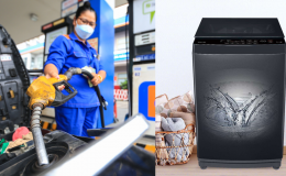 Giá xăng dầu hôm nay 6/6: Rẻ kỷ lục, E5 bốc hơi hơn 9.000 đồng/lít, giá máy giặt Toshiba dưới 10 triệu đồng