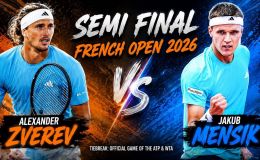 VTV trực tiếp tennis Jakub Mensik vs Alexander Zverev - Link xem trực tiếp Bán kết Roland Garros 2026