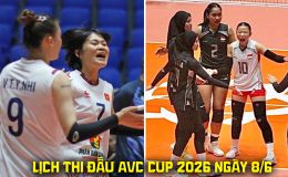 Lịch thi đấu bóng chuyền nữ AVC Cup hôm nay 8/6: Tuyển bóng chuyền nữ Việt Nam đại chiến Indonesia