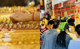 Giá vàng hôm nay chiều 9/6: Vàng miếng vàng nhẫn rẻ nhất từ đầu năm, cửa hàng tung chiêu 'hút khách'