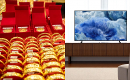 Giá vàng hôm nay 10/6: Giảm sâu 5 triệu cuối ngày, tivi Samsung 65 inch giá bao nhiêu?