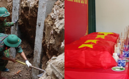 Phát hiện hầm đất chứa hài cốt liệt sĩ và nhiều di vật đặc biệt gần sông Thạch Hãn, Quảng Trị