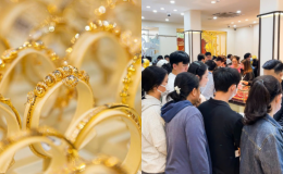 Bảng giá vàng hôm nay 12/6: Vàng miếng SJC nhẫn trơn 9999 tăng từng giờ, dân 'lao đầu' mua vào ào ào