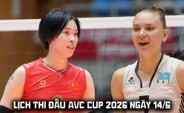 Lịch thi đấu AVC Cup 2026 mới nhất 14/6: Tuyển bóng chuyền nữ Việt Nam đấu Kazakhstan lúc mấy giờ?