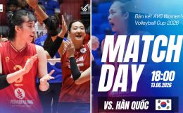 Lịch thi đấu bóng chuyền hôm nay 13/6 - Kênh phát sóng bóng chuyền nữ Việt Nam vs Hàn Quốc tại AVC Cup
