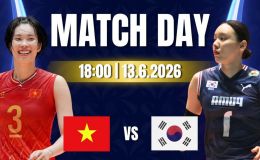 Link xem TRỰC TIẾP bóng chuyền nữ Việt Nam đấu Hàn Quốc hôm nay 13/6 - Kênh phát sóng Bán kết AVC Cup 2026 mới nhất