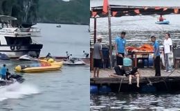 Clip diễn biến vụ lật tàu trên Vịnh Lan Hạ khiến một nữ du khách tử vong, tình hình 10 người gặp nạn còn lại? 