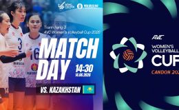 Lịch thi đấu bóng chuyền hôm nay 14/6 - Lịch phát sóng tuyển bóng chuyền nữ Việt Nam vs Kazakhstan AVC Cup
