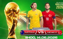 TRỰC TIẾP bóng đá Australia vs Thổ Nhĩ Kỳ, 11h00 ngày 14/6 - World Cup 2026: Đại diện châu Á tạo cú sốc lớn?