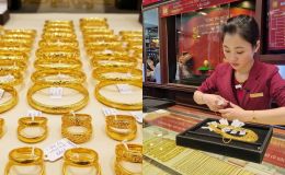 Giá vàng hôm nay (trưa 15/6): Vàng SJC, nhẫn 9999 tăng không ngừng, người mua đầu tháng vẫn lỗ gần 12 triệu/lượng