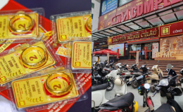 Giá vàng hôm nay 15/6: Vàng SJC nhẫn trơn 9999 tăng từng giờ, người mua ồ ạt, cửa hàng phải đổi cách bán
