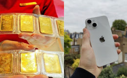 Giá vàng hôm nay 15/6: Bật tăng mạnh mẽ, tái lập mốc 150 triệu đồng/lượng, giá iPhone 14 bao nhiêu?