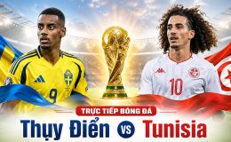 Link xem TRỰC TIẾP bóng đá Thụy Điển vs Tunisia ngày 15/6 - VTV phát sóng trực tiếp World Cup 2026 hôm nay